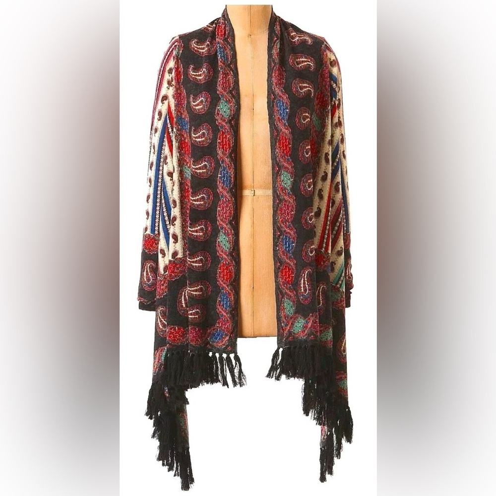 Anthropologie Vinalhaven Cardigan Guinevere Merino Wool